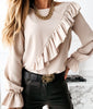 StylishRuffles O-Neck Blouse