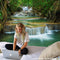 3D Beach Towel Waterfall Landscape