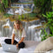 3D Beach Towel Waterfall Landscape