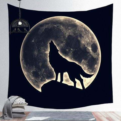 Moon Stars Tapestry Printed Mandala Bohemia Wall Hanging Towel