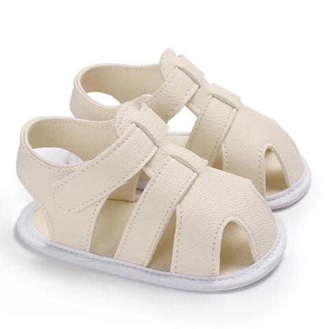 Summer Baby Boy Shoes Toddler Kids Beach Sandals Boys Soft Leather Non-Slip Closed Toe Safety Shoes Baby Shoes