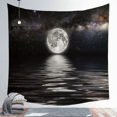 Moon Stars Tapestry Printed Mandala Bohemia Wall Hanging Towel