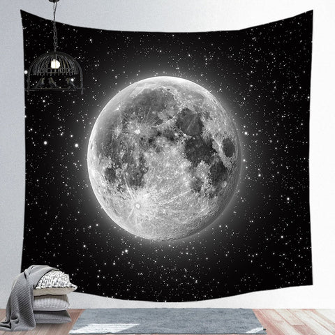Moon Stars Tapestry Printed Mandala Bohemia Wall Hanging Towel