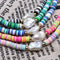 Mix Color Soft Pottery Beads Choker Necklace