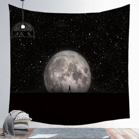 Moon Stars Tapestry Printed Mandala Bohemia Wall Hanging Towel