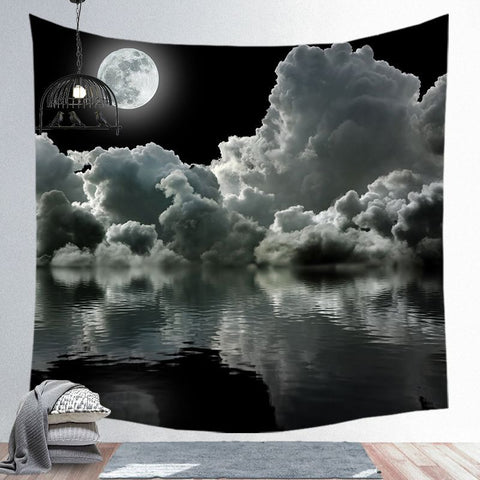 Moon Stars Tapestry Printed Mandala Bohemia Wall Hanging Towel