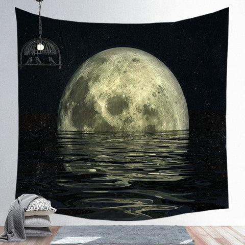 Moon Stars Tapestry Printed Mandala Bohemia Wall Hanging Towel