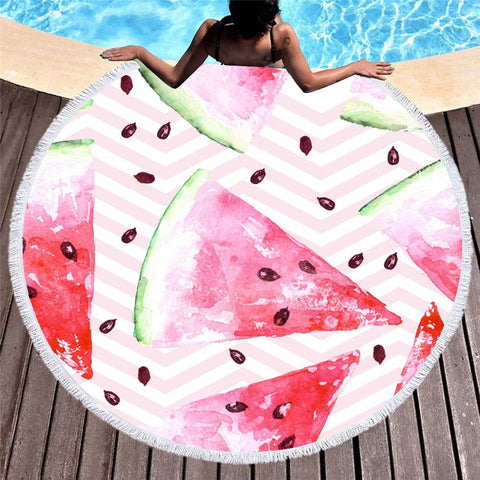 Bohemia Style Watermelon  Beach Towel