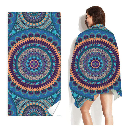 Flamingo and Abstract Patterns Beach towels