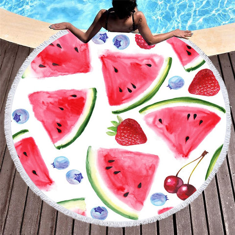 Bohemia Style Watermelon  Beach Towel