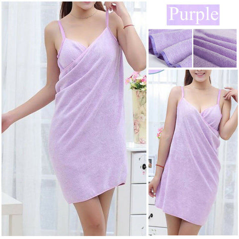 Wearable Bath Towel and  Robes Dress