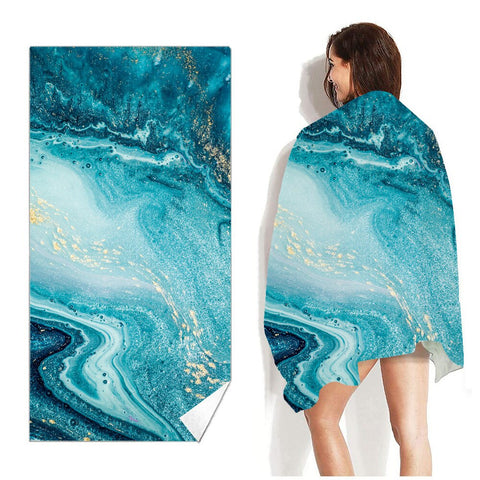 Flamingo and Abstract Patterns Beach towels