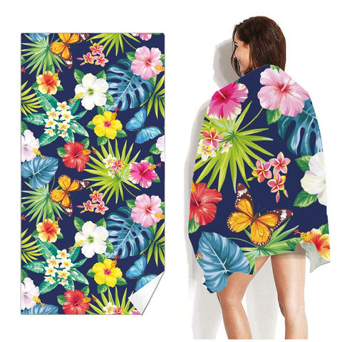 Flamingo and Abstract Patterns Beach towels
