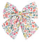 Floral Cotton Hair Bow