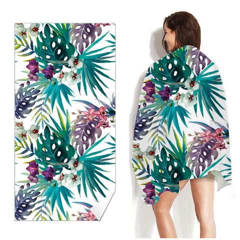 Flamingo and Abstract Patterns Beach towels
