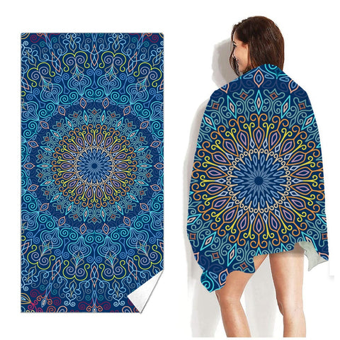 Flamingo and Abstract Patterns Beach towels