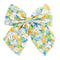 Floral Cotton Hair Bow