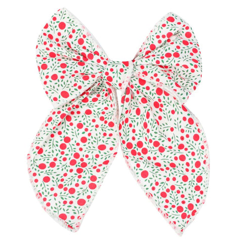 Floral Cotton Hair Bow