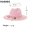 HOAREE  Panama  Fedora Straw Sunhat