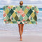Flamingo and Abstract Patterns Beach towels