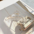 Solid Big Hair Claws Elegant Frosted Acrylic Hair Clips Hairpins Barrette