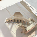 Solid Big Hair Claws Elegant Frosted Acrylic Hair Clips Hairpins Barrette