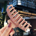 Solid Big Hair Claws Elegant Frosted Acrylic Hair Clips Hairpins Barrette