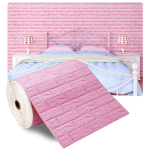 3D Self-Adhesive Wallpaper Brick Wall Stickers