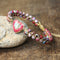Imperial Stone Heart Shape Charm Bohemia Braided Bracelet
