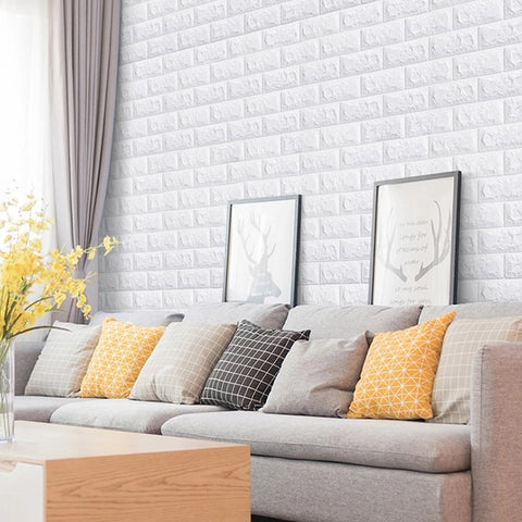 3D Self-Adhesive Wallpaper Brick Wall Stickers