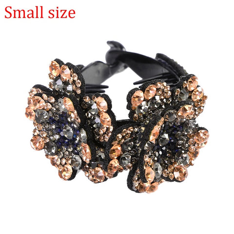 Molans Rhinestone  Flower Hair Clip Barrettes