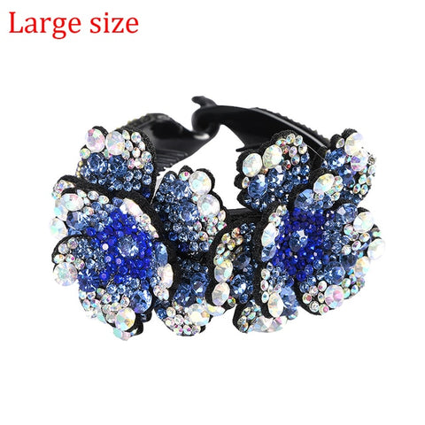 Molans Rhinestone  Flower Hair Clip Barrettes
