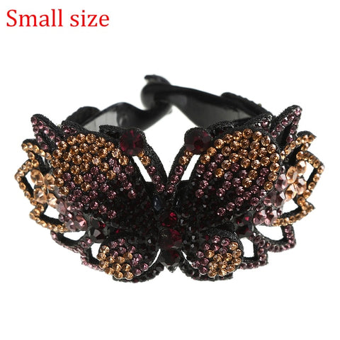 Molans Rhinestone  Flower Hair Clip Barrettes