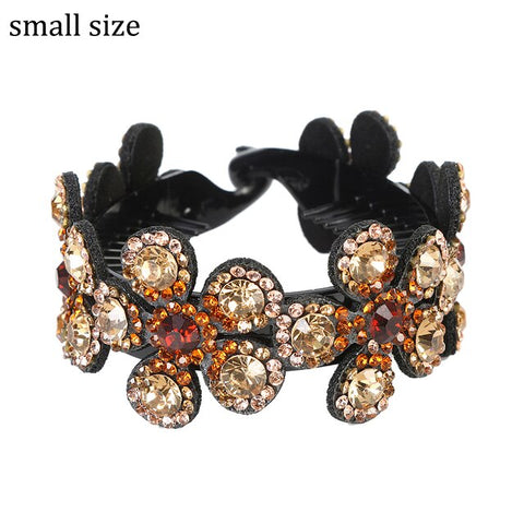 Molans Rhinestone  Flower Hair Clip Barrettes