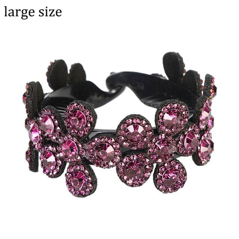 Molans Rhinestone  Flower Hair Clip Barrettes