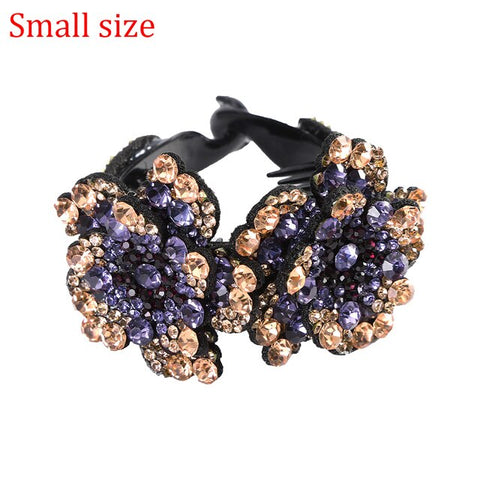 Molans Rhinestone  Flower Hair Clip Barrettes