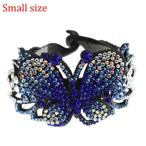 Molans Rhinestone  Flower Hair Clip Barrettes