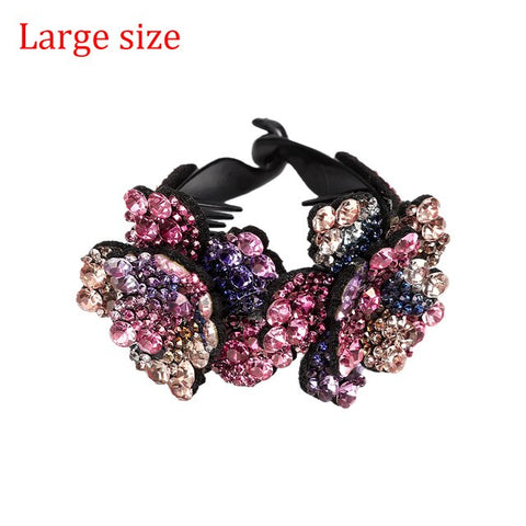 Molans Rhinestone  Flower Hair Clip Barrettes