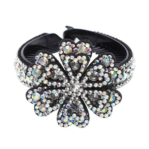 Molans Rhinestone  Flower Hair Clip Barrettes