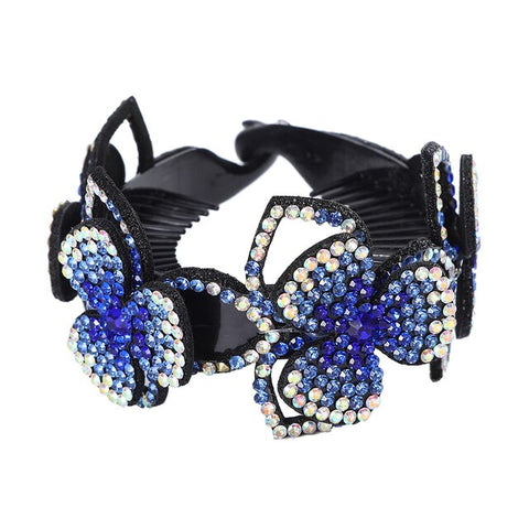 Molans Rhinestone  Flower Hair Clip Barrettes