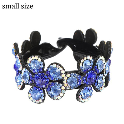 Molans Rhinestone  Flower Hair Clip Barrettes