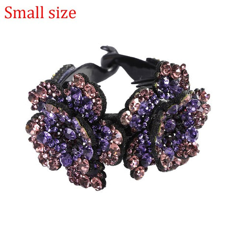 Molans Rhinestone  Flower Hair Clip Barrettes
