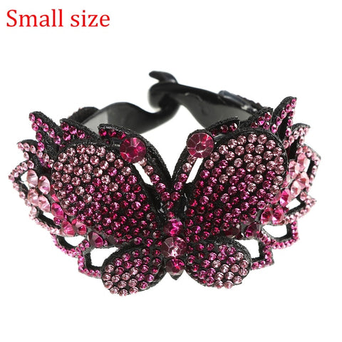 Molans Rhinestone  Flower Hair Clip Barrettes