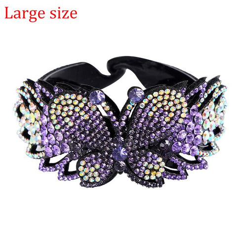 Molans Rhinestone  Flower Hair Clip Barrettes