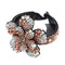 Molans Rhinestone  Flower Hair Clip Barrettes