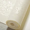 European style large Embossed Flower wallpaper
