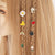 8 pcs/ Gold Pendant Hair Rings  Decorative Bead Braid Hair