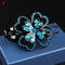 Shiny Rhinestone Flower Hair Clip