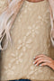 Puff Sleeve Round Neck Blouse