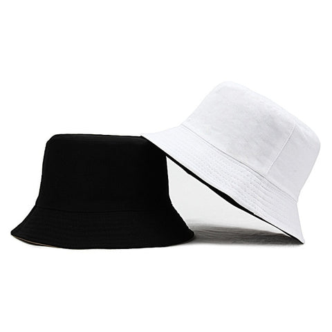 Sun Hats Women Summer Double Side Bucket Solid Color - Fabulous Trendy Items